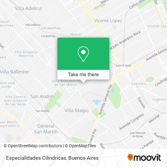 Especialidades Cilindricas map