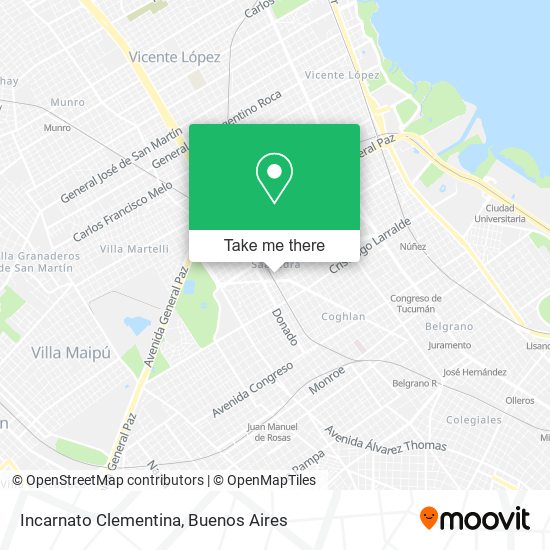 Incarnato Clementina map