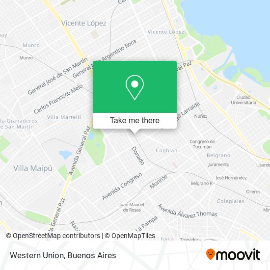 Western Union map