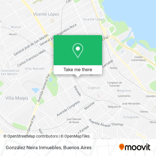 González Neira Inmuebles map