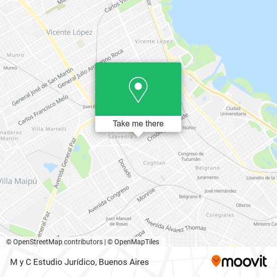 Mapa de M y C Estudio Jurídico