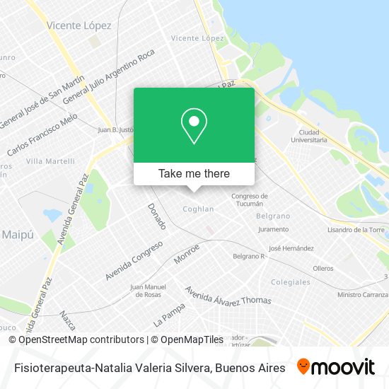 Fisioterapeuta-Natalia Valeria Silvera map