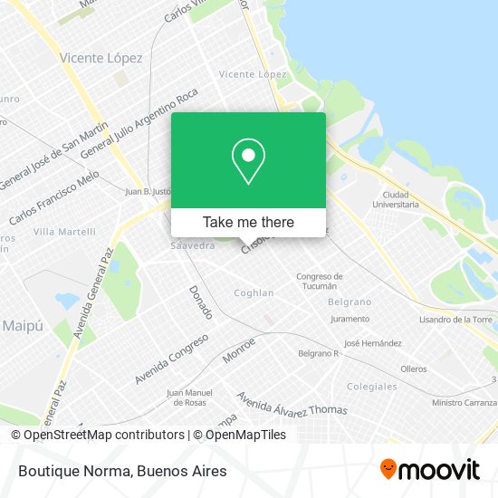 Mapa de Boutique Norma