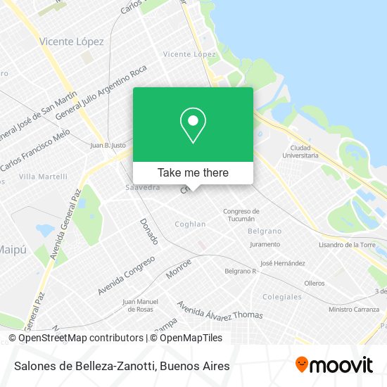 Salones de Belleza-Zanotti map