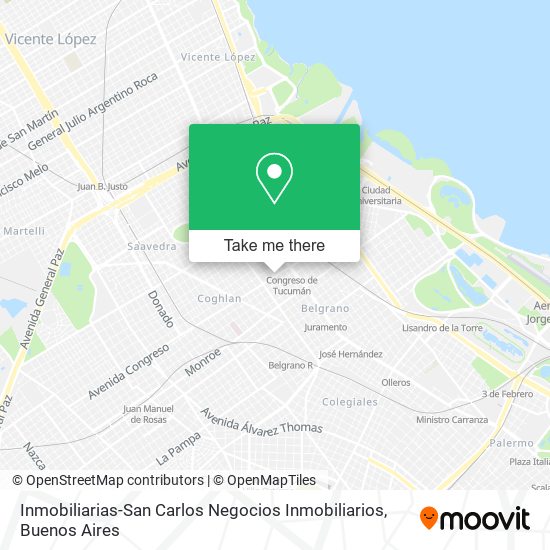 Inmobiliarias-San Carlos Negocios Inmobiliarios map