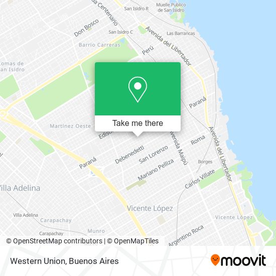 Western Union map