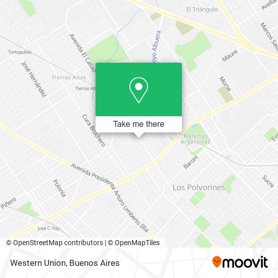 Western Union map