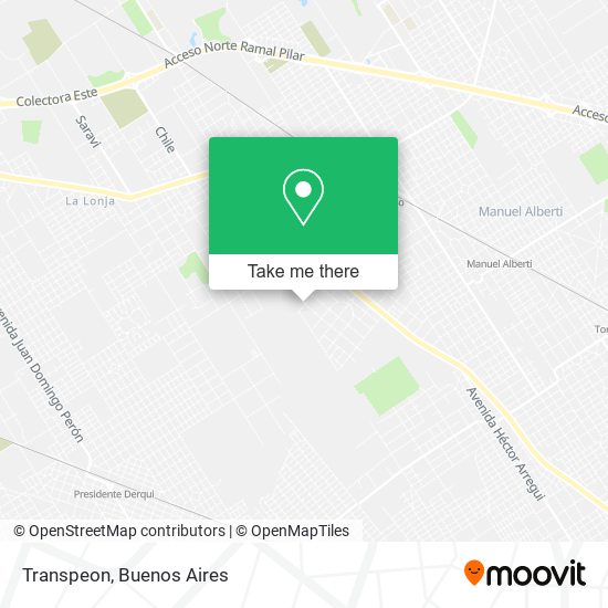 Mapa de Transpeon