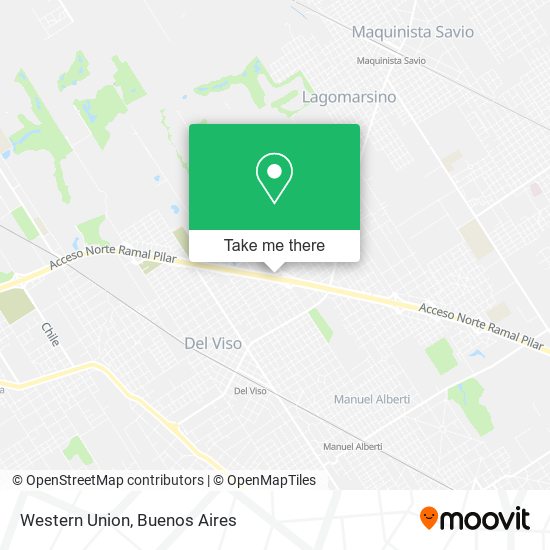 Western Union map