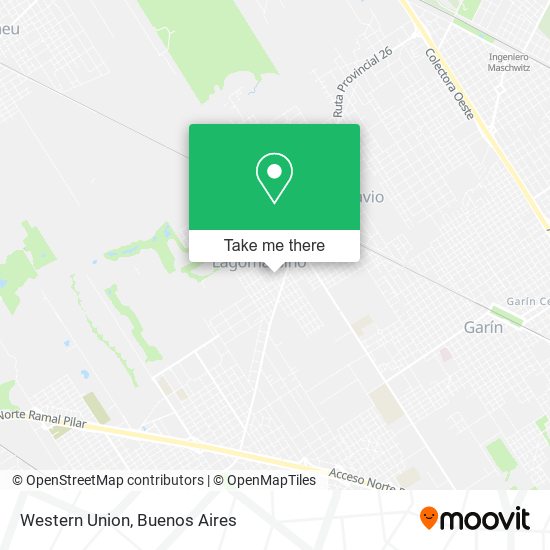 Western Union map