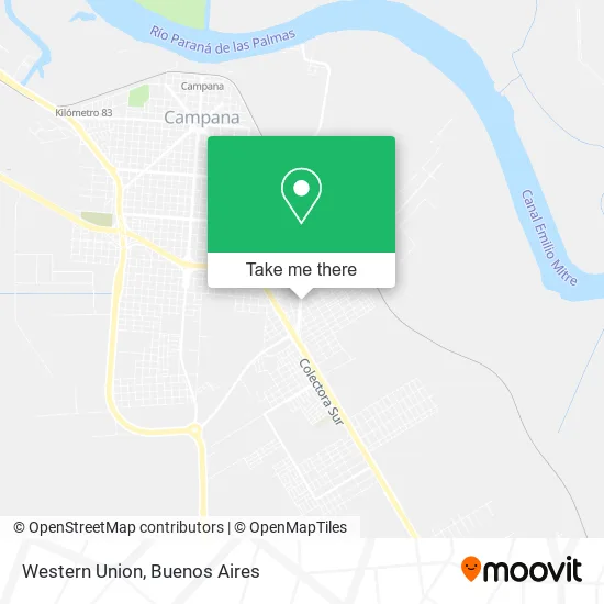 Western Union map