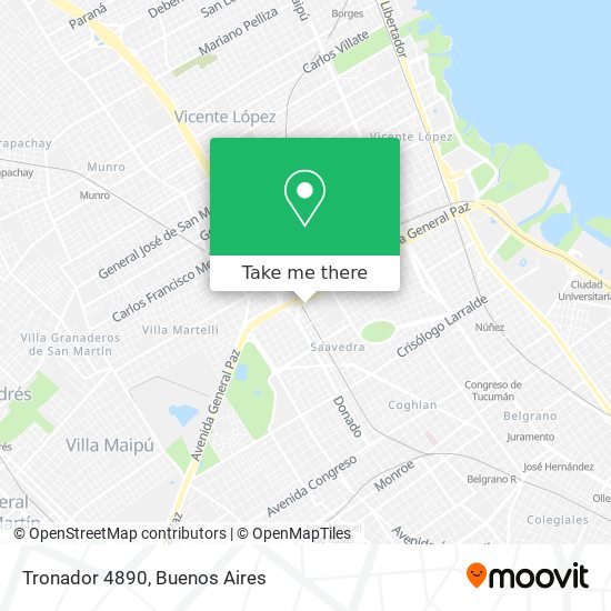 Mapa de Tronador 4890