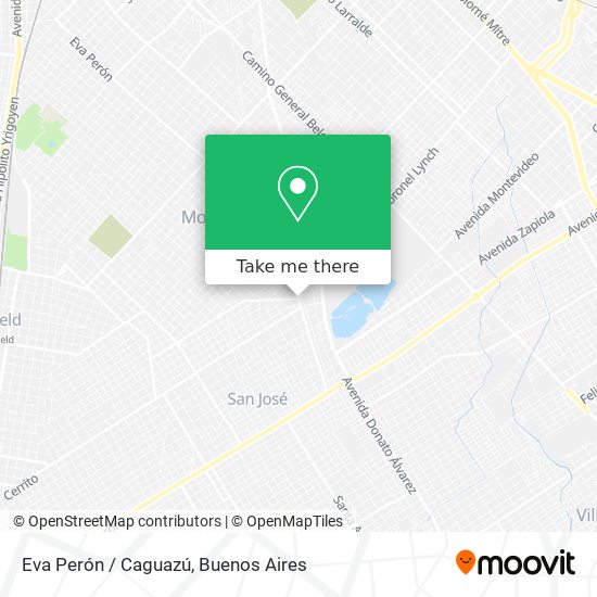 Eva Perón / Caguazú map