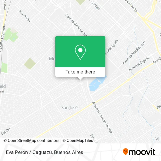 Mapa de Eva Perón / Caguazú