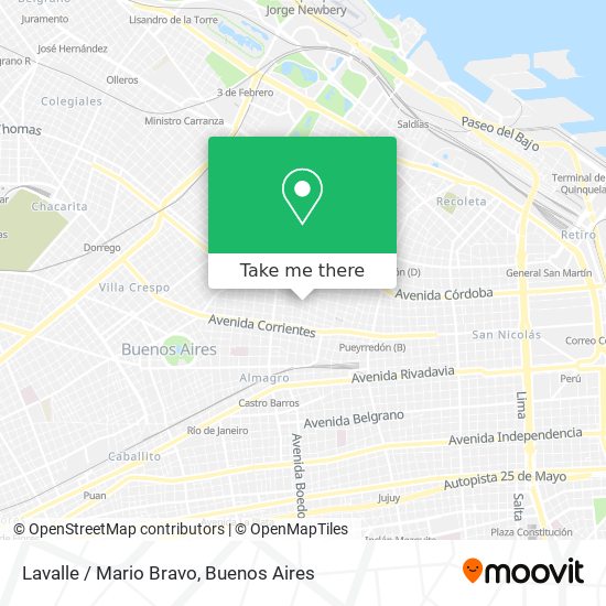 Mapa de Lavalle / Mario Bravo