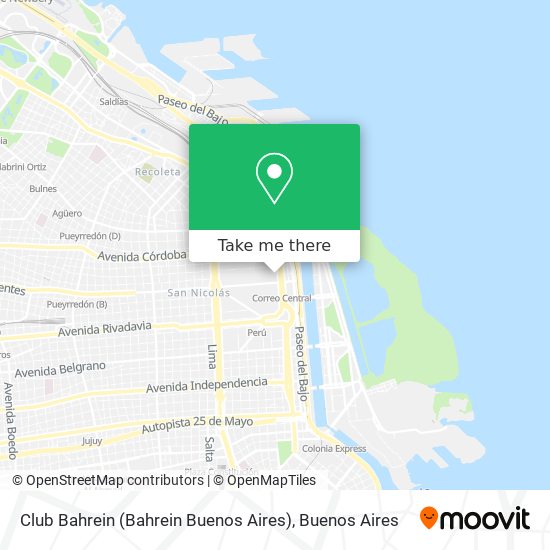 Club Bahrein (Bahrein Buenos Aires) map