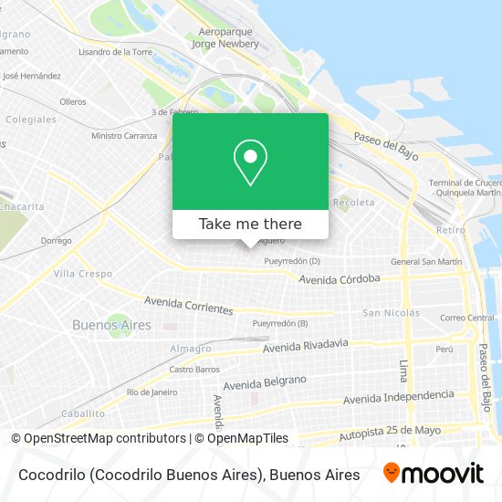 Cocodrilo (Cocodrilo Buenos Aires) map