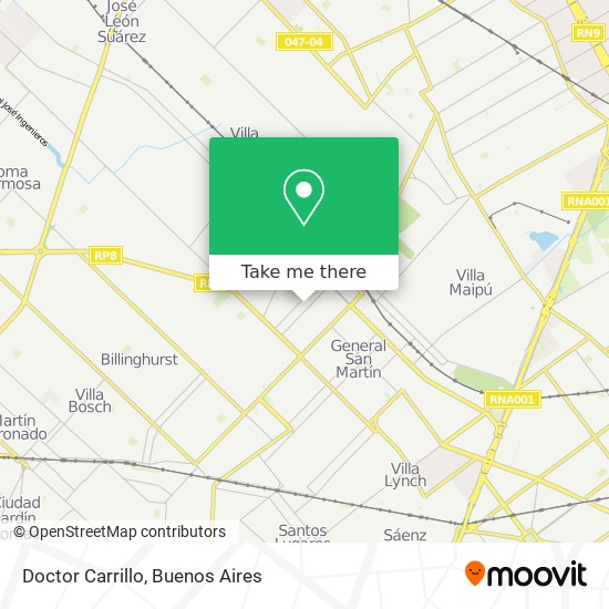 Doctor Carrillo map