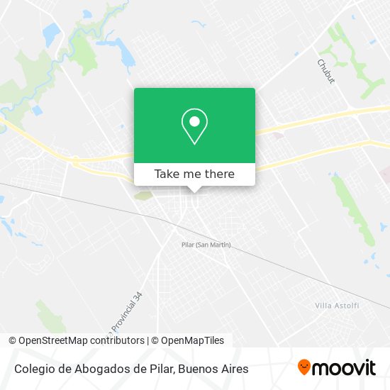 Mapa de Colegio de Abogados de Pilar