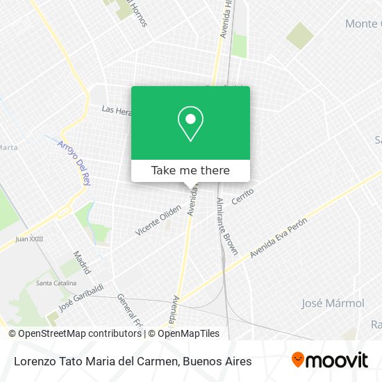 Lorenzo Tato Maria del Carmen map