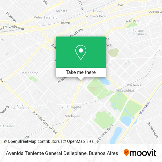 Mapa de Avenida Teniente General Dellepiane
