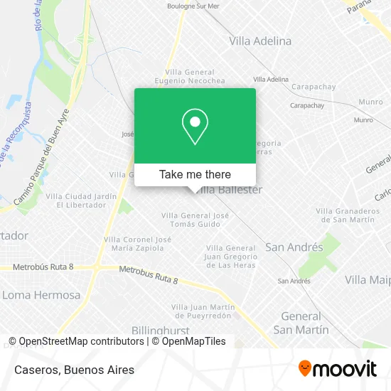 Caseros map