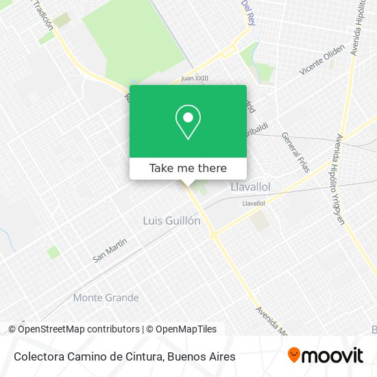 Colectora Camino de Cintura map