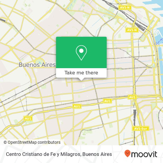 Centro Cristiano de Fe y Milagros map
