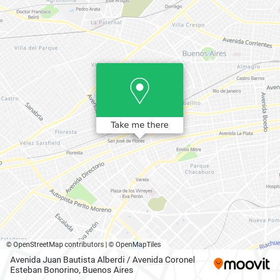 Avenida Juan Bautista Alberdi / Avenida Coronel Esteban Bonorino map