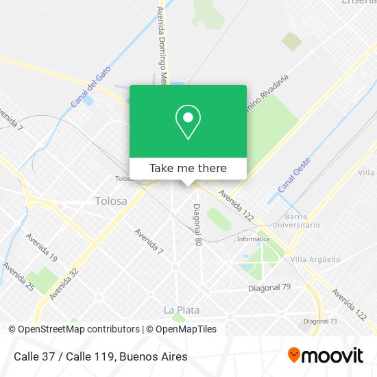 Calle 37 / Calle 119 map