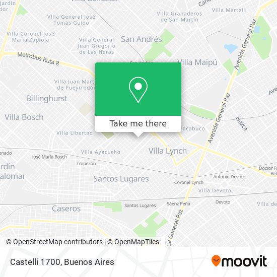 Mapa de Castelli 1700