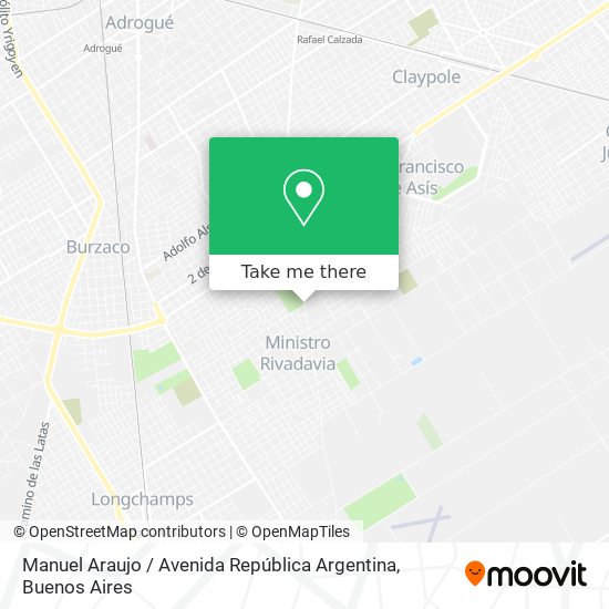Manuel Araujo / Avenida República Argentina map