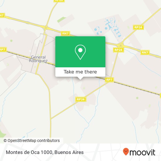 Montes de Oca 1000 map