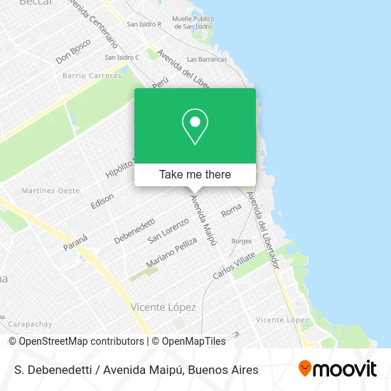 S. Debenedetti / Avenida Maipú map