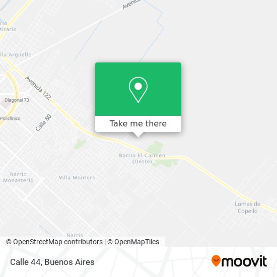 Calle 44 map