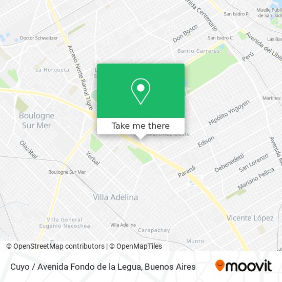 Cuyo / Avenida Fondo de la Legua map