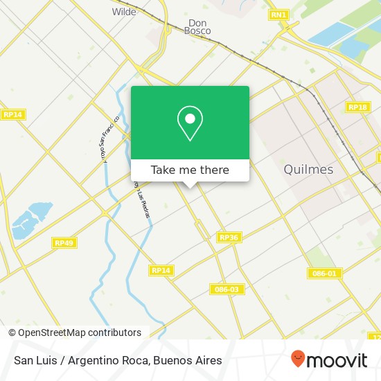 San Luis / Argentino Roca map