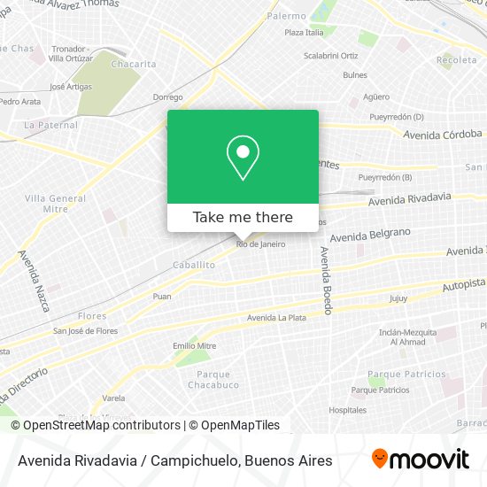 Mapa de Avenida Rivadavia / Campichuelo