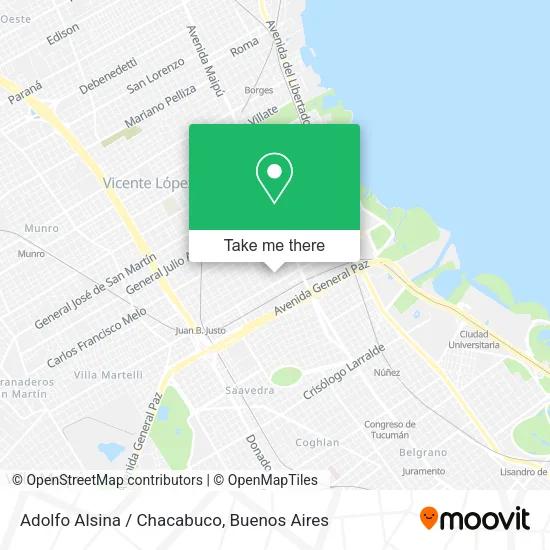 Adolfo Alsina / Chacabuco map