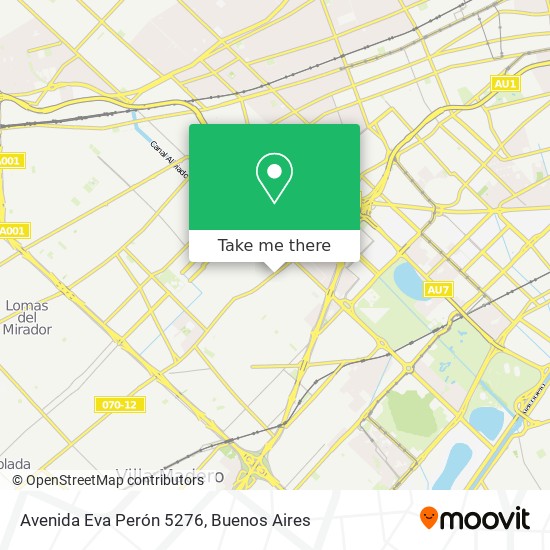 Avenida Eva Perón 5276 map