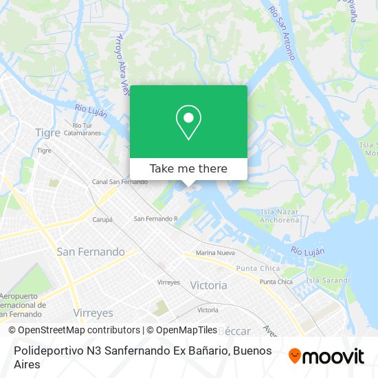 Mapa de Polideportivo N3 Sanfernando Ex Bañario