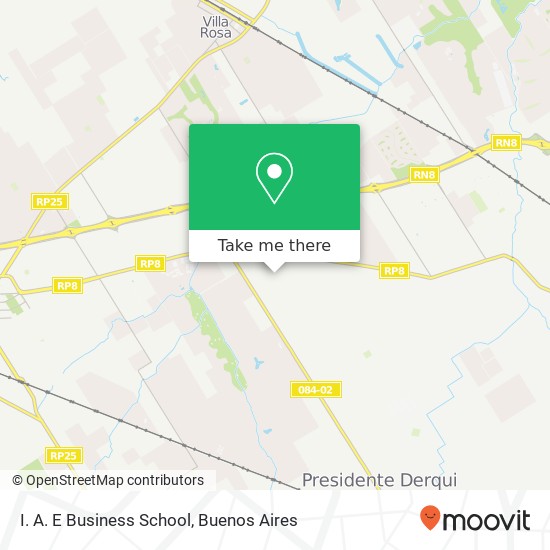 I. A. E Business School map