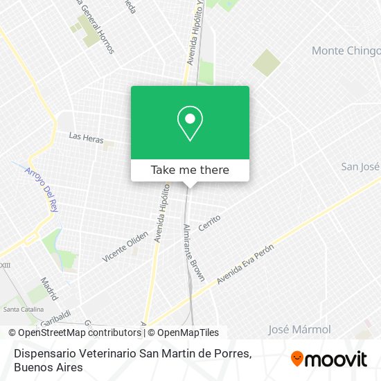 Dispensario Veterinario San Martin de Porres map