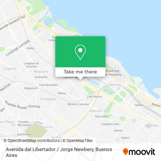 Avenida del Libertador / Jorge Newbery map