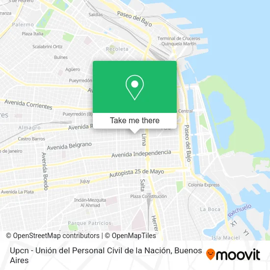 Mapa de Upcn - Unión del Personal Civil de la Nación