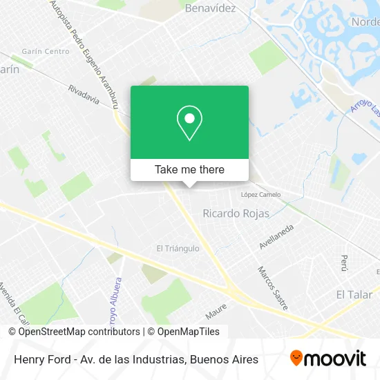 Henry Ford - Av. de las Industrias map