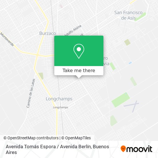 Avenida Tomás Espora / Avenida Berlín map
