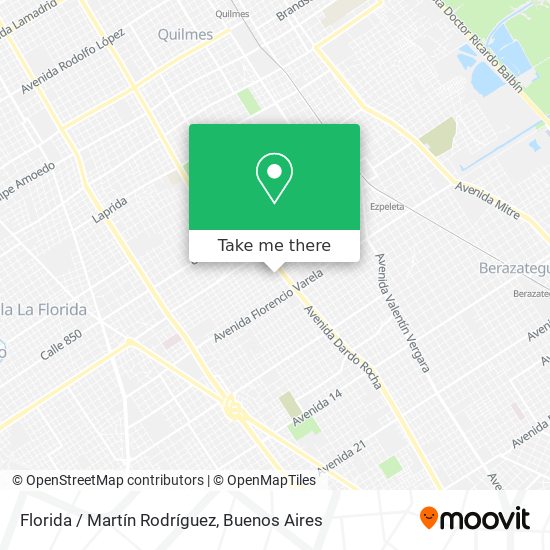 Florida / Martín Rodríguez map