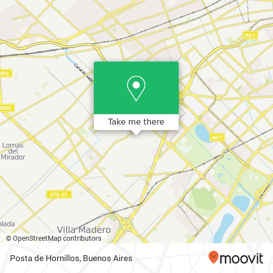 Posta de Hornillos map