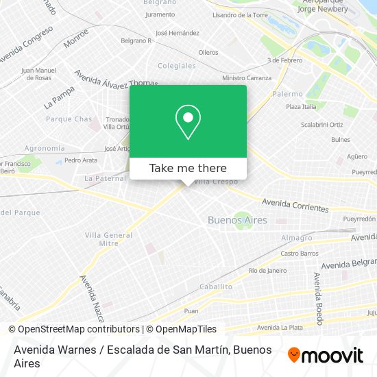 Avenida Warnes / Escalada de San Martín map